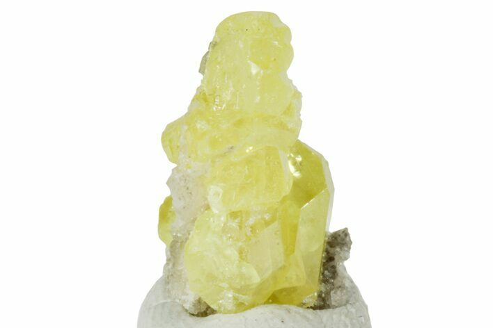 Lemon-Yellow Sulfur Crystal Cluster - Italy #238412